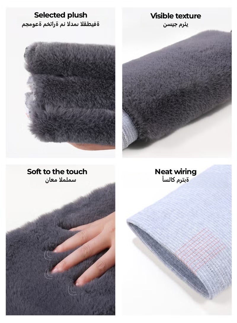 Women Men Knee Warmers Knee Brace Sleeve Leg Warmer Wool Cashmere Thicken Knee Supports Knee Pads Legging Stocking Warm Thermal Ski Cycling Knee Brace Sleeve for Joint Pain Arthritis (1 Pair) - Image 5